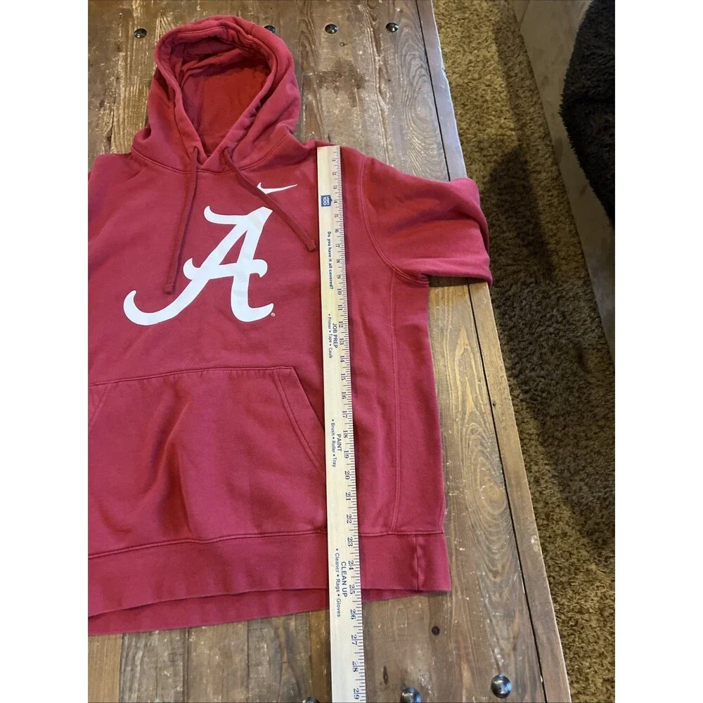 Nike Alabama Crimson Tide Script A Hoodie Sweatshirt Men’s Large Red Fleece